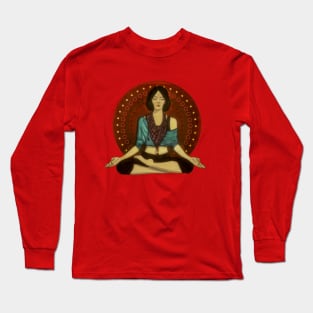 lotus pose Long Sleeve T-Shirt